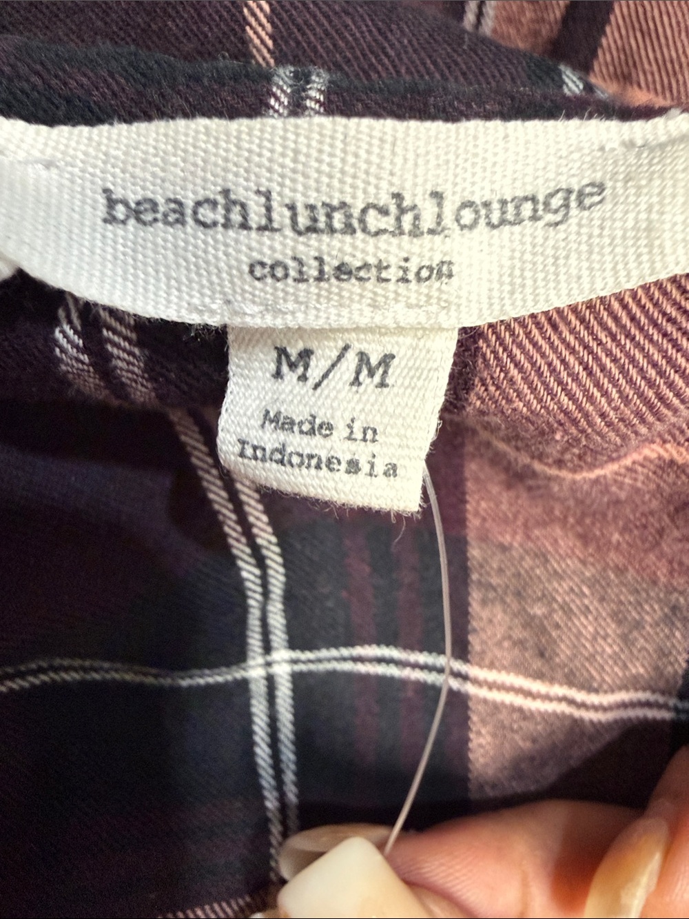 beachlunchlounge Pink and Black Plaid Bell-Sleeve Button-Down Shirt - Picture 9 of 11
